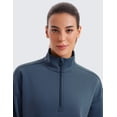 thumbnail image 2 of CRZ YOGA SoftAura Half Zip Sweatshirt for Women Long Sleeve Pullover Workout Casual Tops with Pocket, 2 of 6