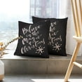 thumbnail image 6 of LALILO Throw Pillow Covers Magic Christmas Lettering Cushion Cover 18" x 18", 2 Pack, 6 of 6