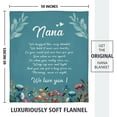 thumbnail image 3 of Nana Gifts, Nana Blanket with Flower and Letter Print, Nana Birthday Gifts, Christmas Best Gifts for Nana Grandma from Grandkids, Soft Throw Blankets Presents 50" x 60", 3 of 6