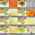 thumbnail image 3 of Vegetable Slicer Lychee 12 in 1 Food Chopper with Container Finger Protection for Veggie Fruit Salad Potato, 3 of 8