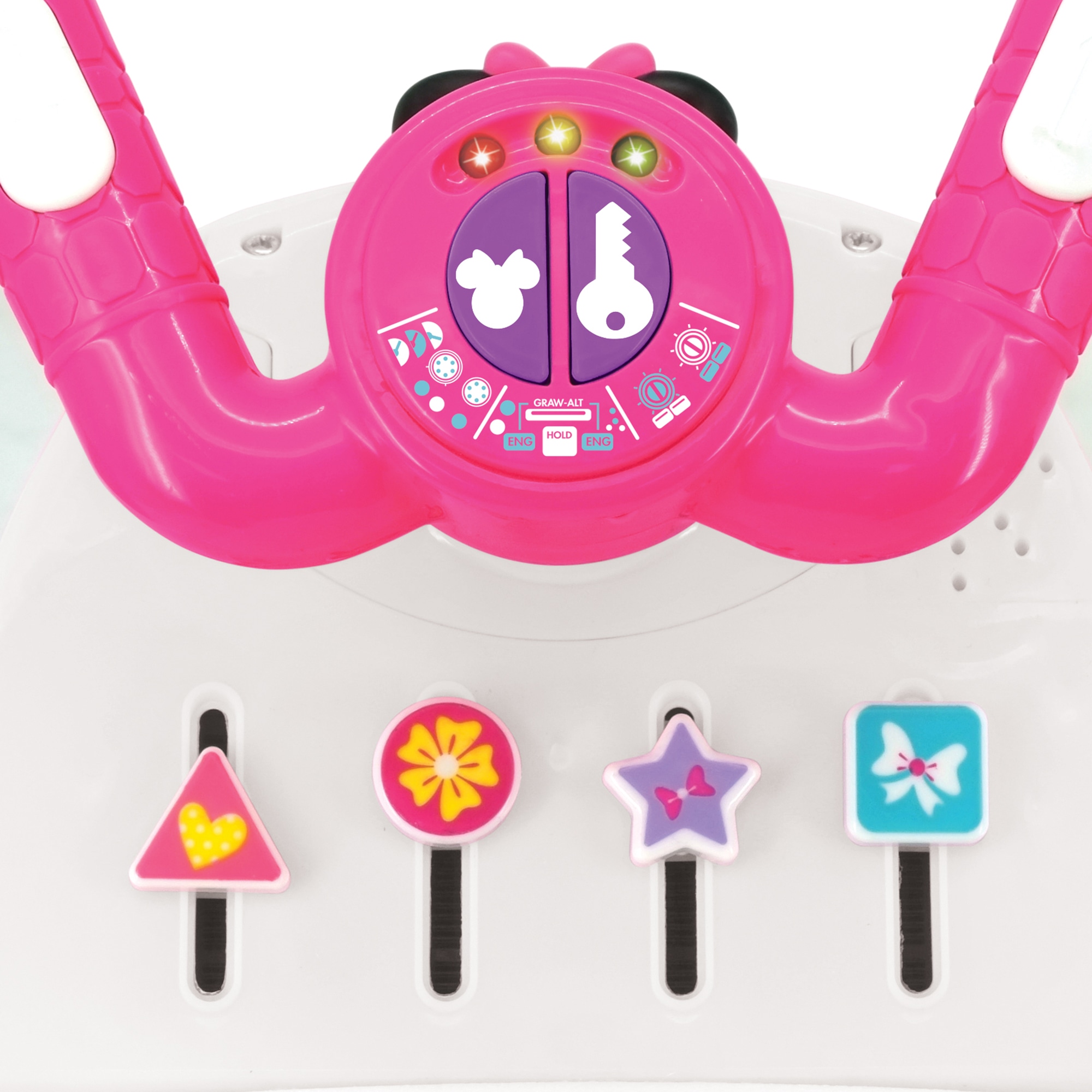 Kiddieland Disney Animated Lights: Minnie Mouse Activity Plane Kids Interactive Push Toy Car, Foot To Floor, Toddlers, Ages 12-36 Months - image 2 of 5