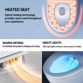 thumbnail image 2 of Asiento de inodoro para bidé WLJBIDET Upgrade Smart Round con secadora, 2 of 7