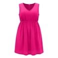 thumbnail image 7 of Summer Dresses for Womens 2026 Plus Size Fashion Oversized V-neck Short Sleeved Printed Casual Dress, 7 of 7