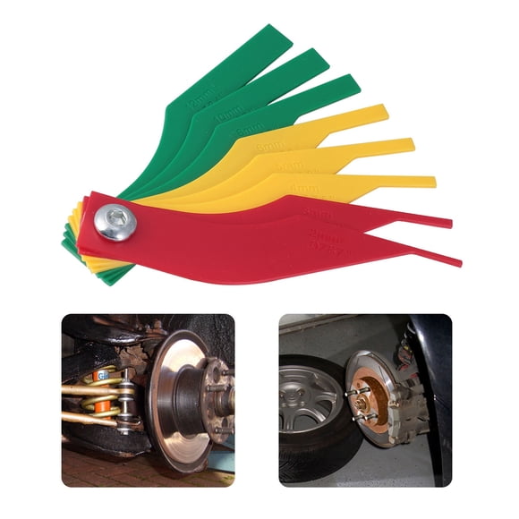 QUMIIRITY Professional Brake Pad Scale Tool for Quick Thickness Detection in Automotive Repairs