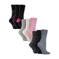 thumbnail image 1 of Gentle Grip - 9 Pairs Ladies Cotton Soft Top Patterned Non Elastic Crew Socks, 1 of 2