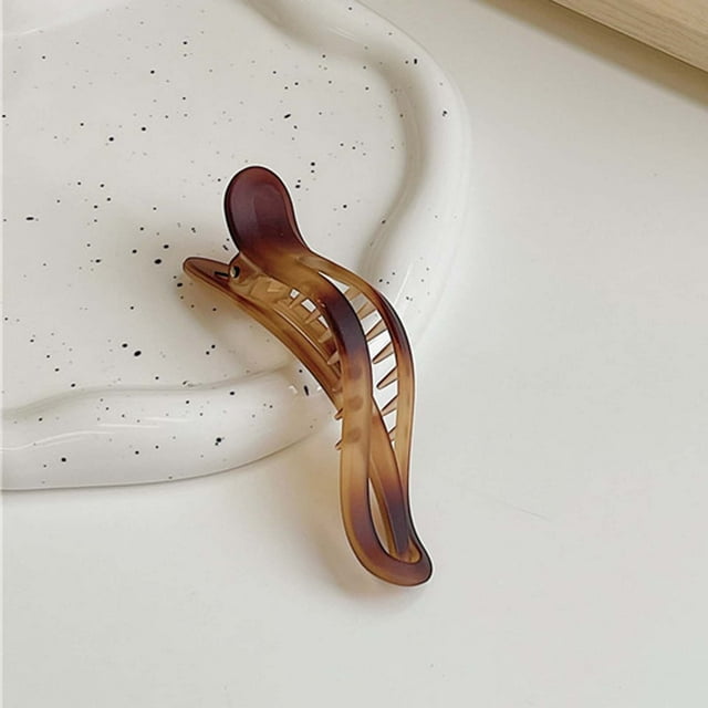 Fiudx Pinza para El Cabello, Horrendo Plástico Antideslizante, Diadema de Tamaño Perfecto para Damas, Accesorio para El Cabello con Agarre Suave, Ideal para Ducharse y Lavarse La Cara, Moda Elegante