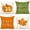 Green, variant on Fall Pillow Covers 18x18 Set of 4 for Fall Decor Pumpkin Maple Leaf Farmhouse Fall Pillows Decorative Pillow Covers for Fall Home Decor Outdoor Pillows Linen Fabric PillowCase for Couch Bed(Orange)
