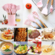 thumbnail image 5 of Juego de utensilios de cocina de 2 piezas, utensilios de cocina de madera fáciles de limpiar, utensilios de cocina para utensilios de cocina antiadherentes, color rosa, 5 of 5