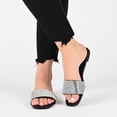 thumbnail image 7 of Journee Womens Grayce Slide Flat Evening Dress Sandals, 7 of 7