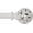 Weathered white, variant on Curtain Rods 36 to 120 inches (3-10 ft), 1 Inch Diameter Adjustable Heavy Duty Curtain Rods with Decorative Openwork Carved finials for Home Decorative Curtain Rod Gold