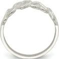 thumbnail image 2 of Sterling Silver D/C Heart Ring (Size 8) Made In United States qr108-8, 2 of 5