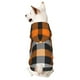 thumbnail image 1 of Fotbe Orange Plaid Sudadera con Estampado para Perros Pequeños – Suéter con Capucha para Mascotas, Tela Suave de Forro Polar con Bolsillo-Small, 1 of 7