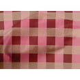 thumbnail image 4 of oneOone Cotton Cambric Medium Pink Fabric Gingham Check Quilting Supplies Print Sewing Fabric By The Yard 56 Inch Wide, 4 of 4