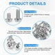 thumbnail image 2 of Uxcell 10-Pack 10-24x1-1/2 Tornillos de Máquina de Cabeza Pan de Acero Inoxidable 304, Tornillos Completamente Rosca para Muebles Plateado, 2 of 7
