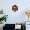 thumbnail image 4 of Silent Wall Clock 30cm/11.8in Round Wall Clock Colorful Mexican Poncho Stripes Hanging Clock for Home Living Room Bedroom Kitchen Non Ticking Battery Operated Living Room Mute Clock, 4 of 5