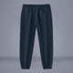thumbnail image 4 of Amzcrzy Pantalones Chándal Hombre Color Liso Ligeros Suaves Transpirables Elásticos Cintura Lino Cómodos Para Playa Tallas S-2XL Azul, 4 of 5