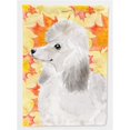 thumbnail image 1 of Carolines Treasures BB9526CHF Blanc Standard Poodle Drapeau d'Automne Maison en Toile, 1 of 4