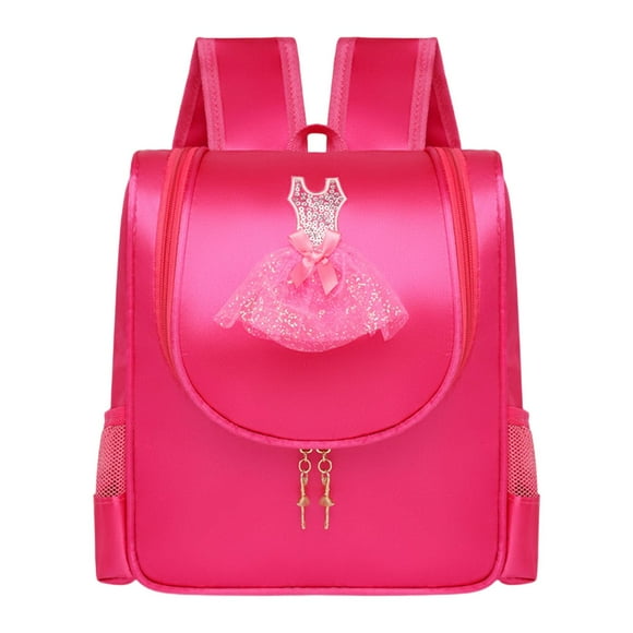 Bolsa de ballet Bolsa de gimnasio Bolsa de zapatos de baile con cierre de cremallera para regalo de fitness Viajes de gimnasia , Rojo