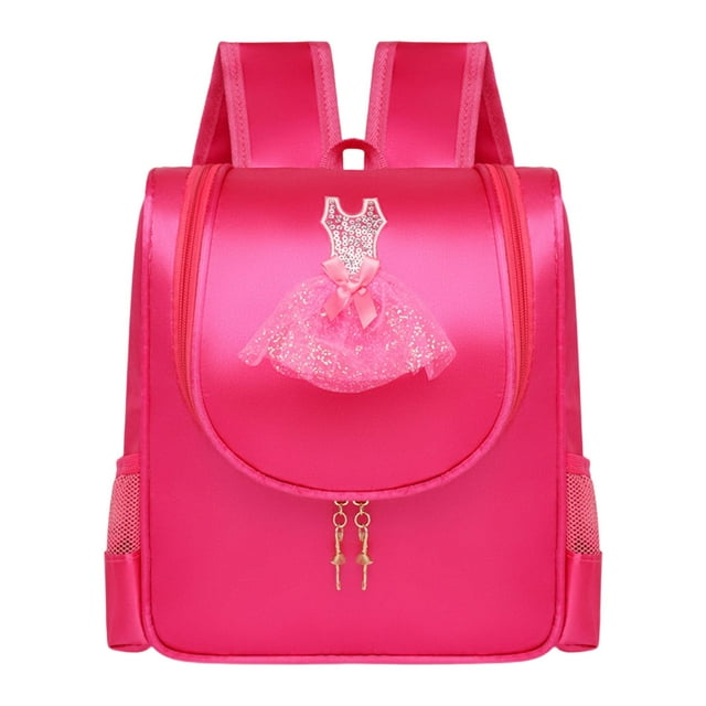 Bolsa de ballet con cierre de cremallera, mochila de ballet para regalo de cumpleaños, baile, natación, viajes , Rojo