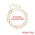 thumbnail image 3 of Round Design Metallic Waist Chain Belt For Office Women Daily Wear Suitable For Casual And Formal Event Waist Decors, 3 of 8