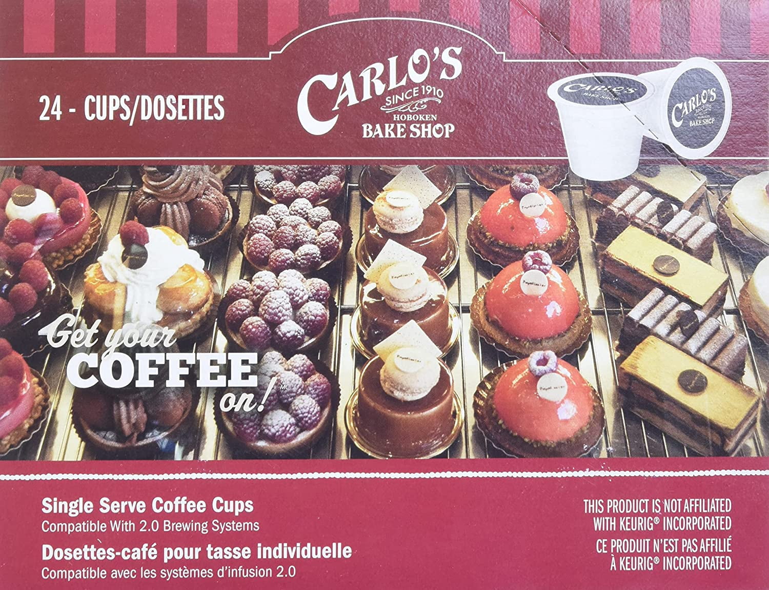 Cake Boss Vanilla Buttercream Medium Roast Coffee, for Keurig K Cups Brewers, 24 Count
