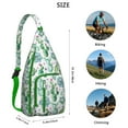 thumbnail image 3 of Boho Desert Sling Pack&nbsp;- Woven Inspired Cactus Design, Multi-Functional Travel Bag, 3 of 4