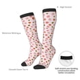 thumbnail image 5 of Picia Women Crew Soft Moisture-wicking Socks Hand Drawn Strawberry Pattern Design Cotton Socks, One Size fit All, 5 of 9