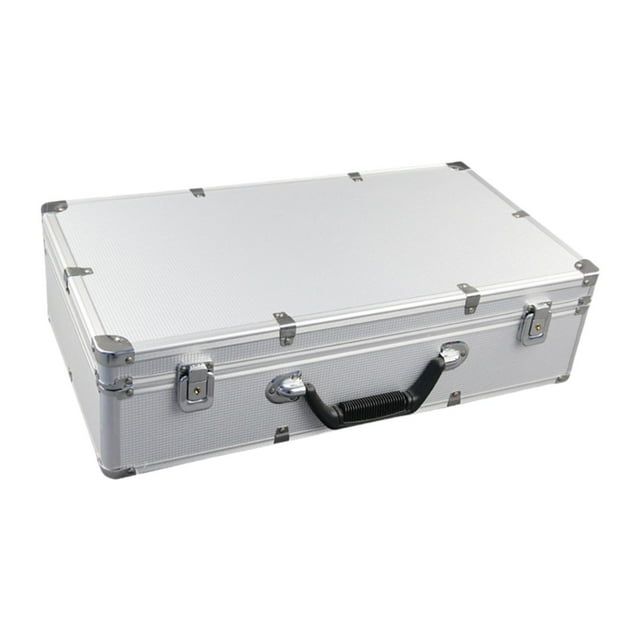 Milaget Hard Shell Carrying Case Cordless Microphone Protection Box for Party Travel white Lengthen