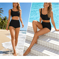thumbnail image 2 of APEXFWDT Women's Boyshort Bikini Swim Bottoms Stretchy Quick-Dry UPF 50+ Sport Tankini Bottoms, 2 of 4