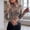 Khaki, variant on Women's TurtleneckT Shirts Basic Slim Fit Long Sleeve Tops Y2K Leopard Printed Spring Summer Casual Tee