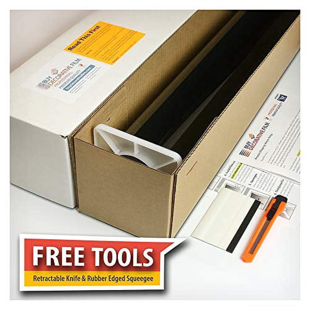 BDF NA20 Daytime Privacy and Sun Control Black (Dark) Window Film 36in x 12ft
