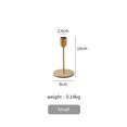 thumbnail image 2 of Multitrust golden metal candle holder, cone-shaped decorative candle holder, 2 of 6