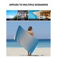 thumbnail image 5 of Blue Grey Ombre Towel Set of 3, Soft Microfiber Bath Towels, Hand Towel, Washcloths, Gradient Contemporary Abstract Art Quick-Dry Absorbent Towels for Bathroom Kitchen Hotel Beach Gym Spa, 5 of 7