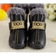 thumbnail image 3 of 4PCS Warm Winter Little Pet Dog Boots Skidproof Soft Snowman Anti-Slip Sole Paw Protectors Small Puppy Shoes (Negro, L) oso de fresa Electrónica, 3 of 5