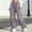 Purple, variant on ATOGUTA Cargo Sweatpants for Girls Wide Leg Joggers with Pockets Elastic Waist Baggy Trousers Size 5T-15, Purple