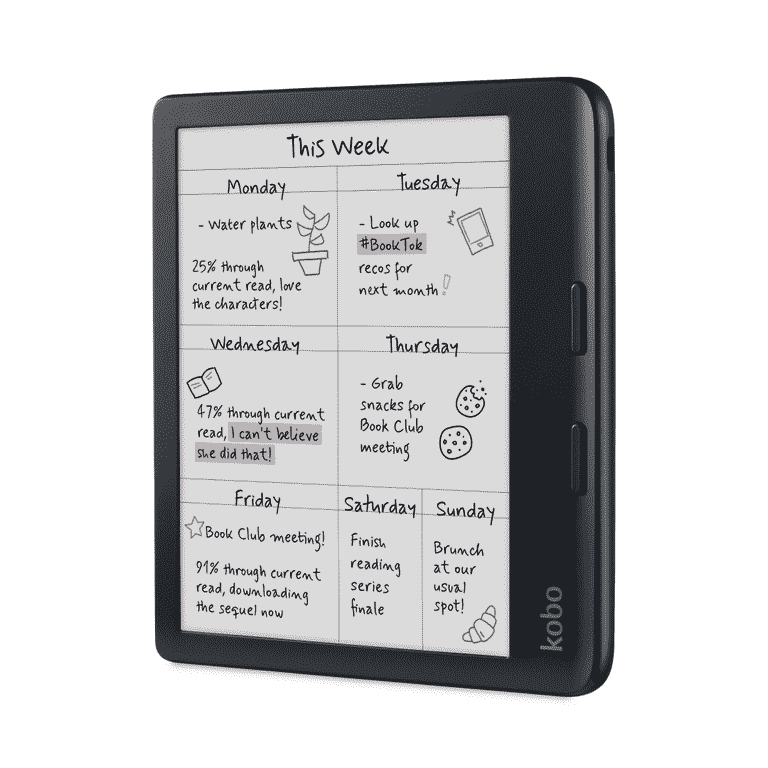 Kobo Libra Colour Black eReader with Case Bundle (Dusk Blue Kobo Libra Colour Black eReader with Case Bundle (Dusk Blue