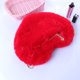 thumbnail image 5 of Monedero para teléfono móvil Bolso bandolera en forma de corazón de felpa con cadena Lindo bolso de hombro esponjoso para mujeres Damas Ormromra HMHZ853-5, 5 of 9