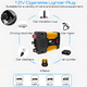thumbnail image 4 of Inversor De Corriente Para Coche 12v A 110v Con Encendedor Amarillo, 4 of 5