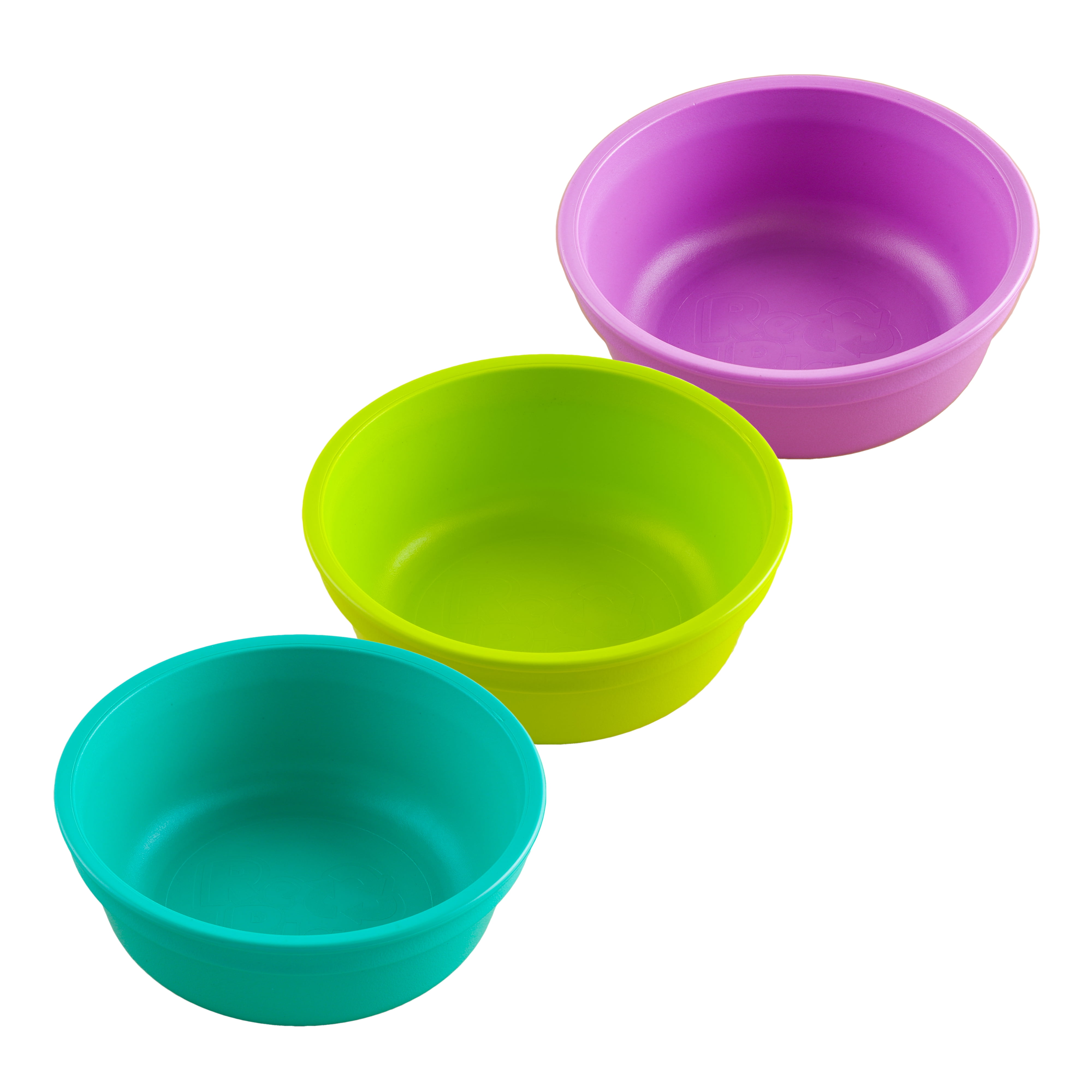 camping party reusable blue yellow pink Details about    6 x Multi Colour plastic Bowls 