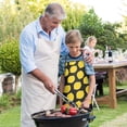 thumbnail image 5 of Yellow Lemon Fruit Dots Black Pattern Kids Aprons for Girls and Boys,Adjustable Neck Strap Toddler Aprons for Kids Cooking Baking, 5 of 6