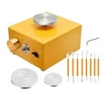 thumbnail image 1 of Abbracc Mini Pottery Wheel Turntable Tabletop Pottery Machine Tabletop Electric Pottery Yellow, 1 of 9