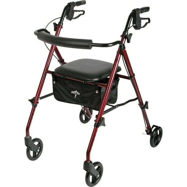 Medline Guardian Freedom Ultralight Rollators Burgundy Each Mds865slr Walmart Com