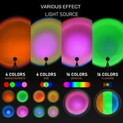 XAOCENH Sponge Tripod Photography Sunset Lamp Led Flexible Octopus USB Projector Night Light  Decor Room Wall Decoration Lighting 5V
