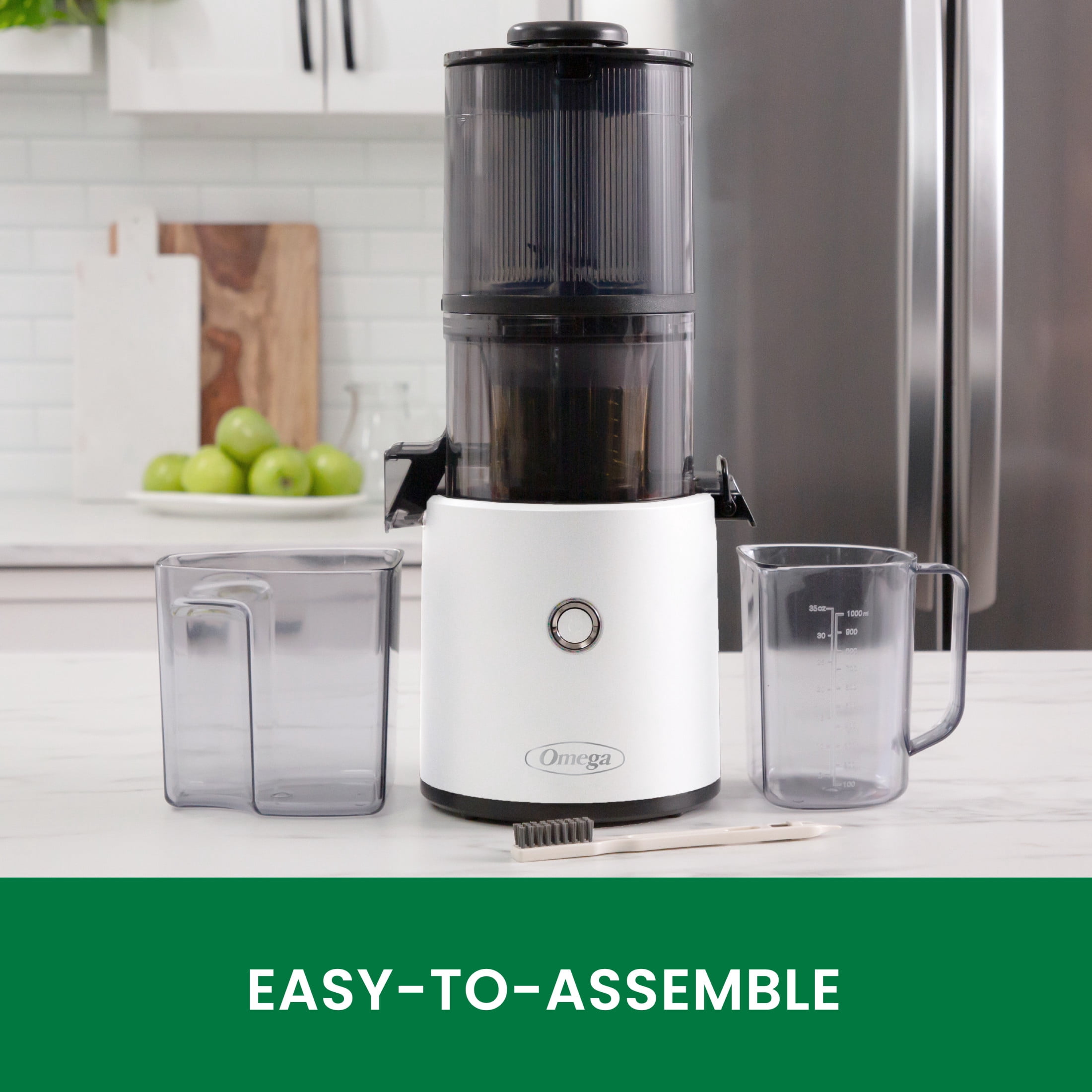 Omega Effortless™ Cold Press Batch Juicer, 2L Capacity, in White (JC2022WH11)