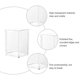 thumbnail image 2 of Desktop Storage Pencil Case for Home Use Transparent Acrylic Small Items Organizer 4Pcs, 2 of 4