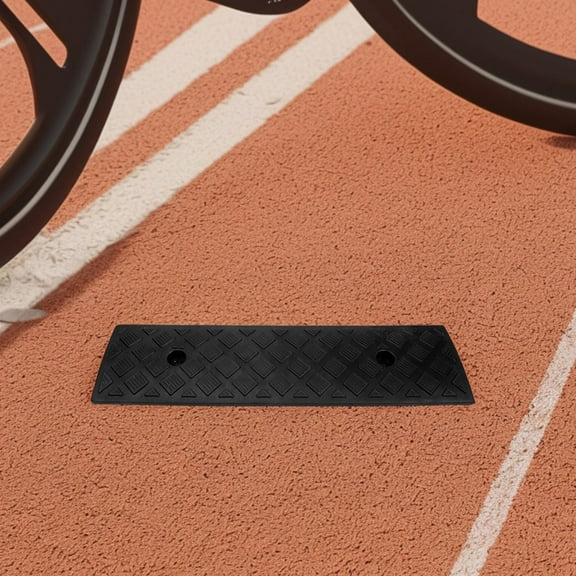 BESTOYARD 2Pcs Black Indoor Outdoor Threshold Ramp for Smooth Transition Driveways and Sidewalks