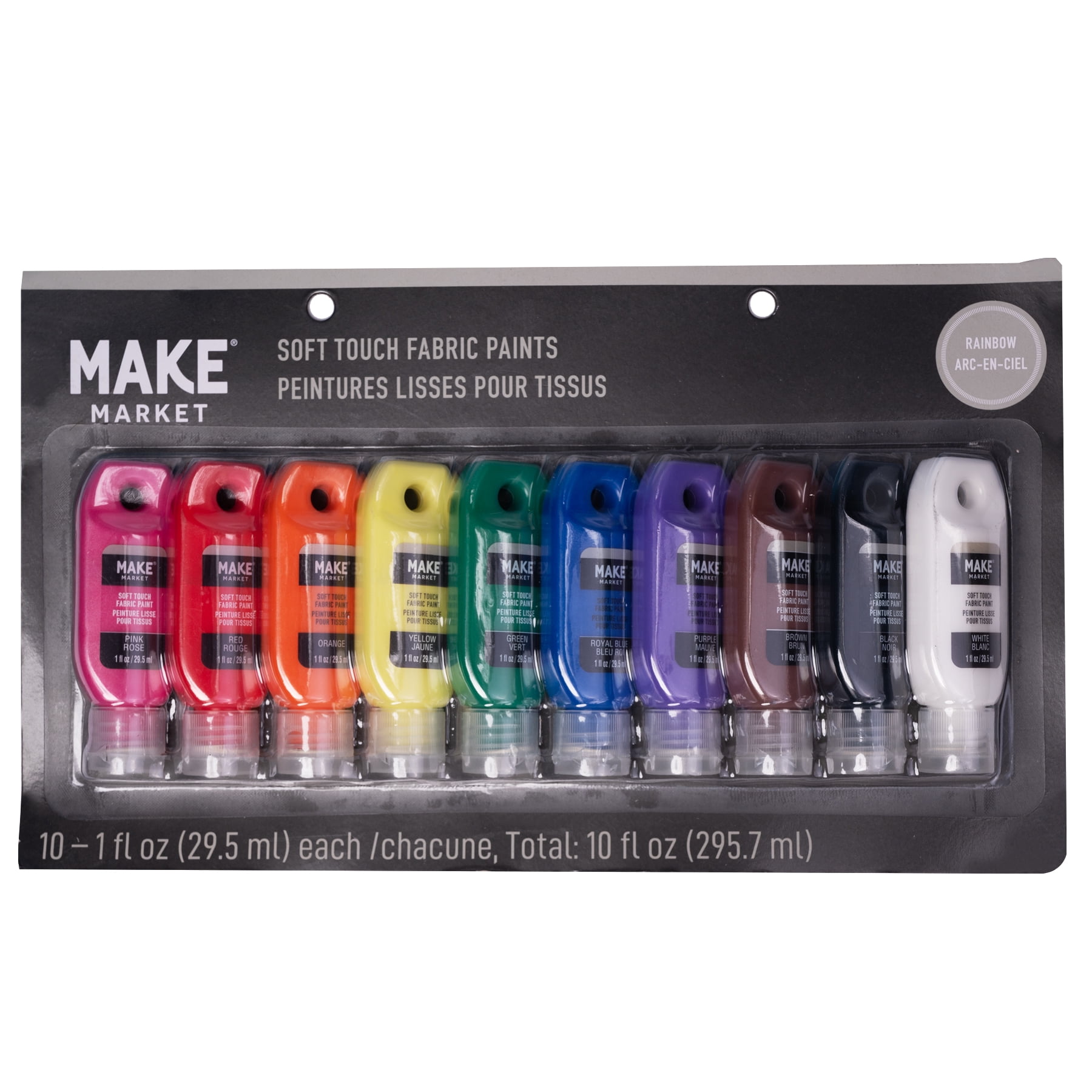 Rainbow Soft Touch Fabric Paint Set by Make Market
