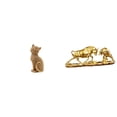 thumbnail image 1 of Estatua de gato, figura decorativa de resina coleccionable, adorno de escritorio, escultura animal para entrada, estantería, sala de estar, dormitorio, 1 of 8