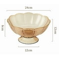 thumbnail image 4 of Multifunctional Fruit Plate with Drainable Base, Clear Plastic Fruit Bowl, 4 of 5