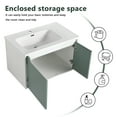 thumbnail image 5 of Historyli Go5H Modern Wall Mounted Bathroom Vanities With Sink Combo, Floating Bathroom Vanity Cabinet With Soft Close Door, Small Apartment Bathroom Furniture, 5 of 9